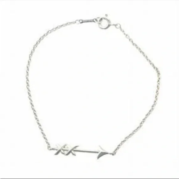 Tiffany & Co  Paloma Picasso .925 Sterling Silver Grafitti Arrow Bracelet 7” - Picture 5 of 6